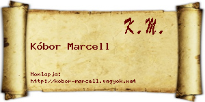 Kóbor Marcell névjegykártya