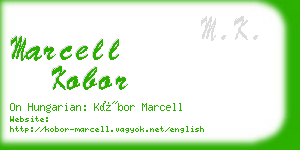 marcell kobor business card